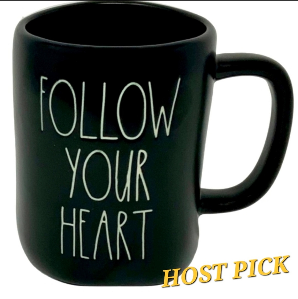 Rae Dunn FOLLOW YOUR HEART mug